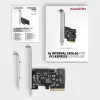 Kontroler PCIe Axagon PCES-SA4X4 - 4x wewnętrzne porty SATA 6G, ASM1164, SP i LP