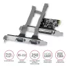 Axagon PCEA-PSN PCIe - 1x paralel & 2x serial port 250 kbps adapter w. SP & LP
