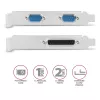 Axagon PCEA-PSN PCIe - 1x paralel & 2x serial port 250 kbps adapter w. SP & LP