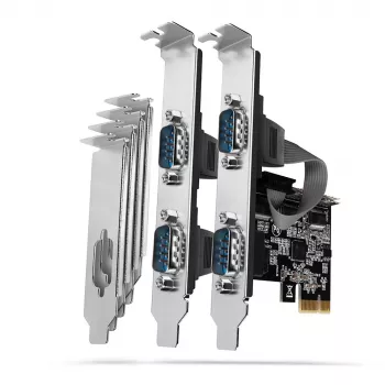 Axagon PCEA-S4N PCIe - adapter 4x port szeregowy 250 kb/s z SP i LP