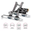 Axagon PCEA-S4N PCIe - adapter 4x port szeregowy 250 kb/s z SP i LP