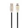 Kabel do ładowania i transmisji danych GEMBIRD Premium Rubber Micro-USB 2 m - czarny