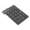 Klawiatura numeryczna NATEC GOBY 2 USB 18‑klawiszowa membranowa Czarny — przewodowa USB, 18 klawiszy, kabel 1,5 m, obudowa ABS