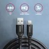 Axagon BUCM-AM10AB HQ kabel USB-C USB-A 1 m