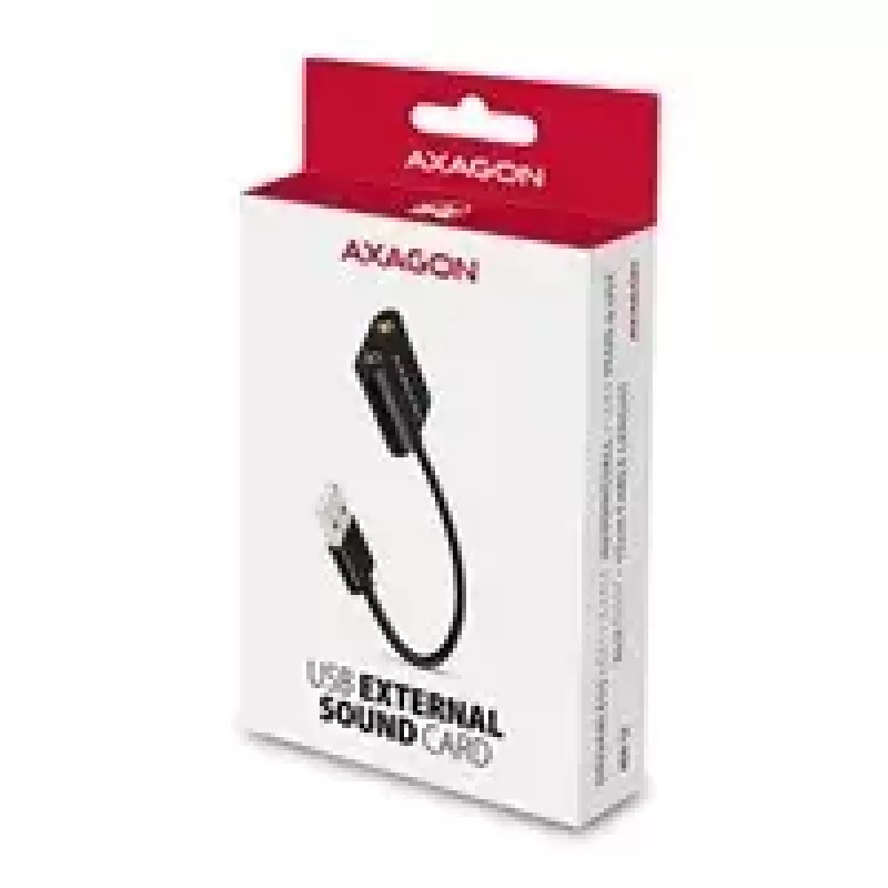 Zewnętrzny adapter audio USB AXAGON ADA-12 z 1x gniazdem 3,5 mm dla słuchawek i mikrofonu