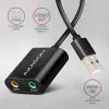 Zewnętrzny adapter audio USB AXAGON ADA-12 z 1x gniazdem 3,5 mm dla słuchawek i mikrofonu