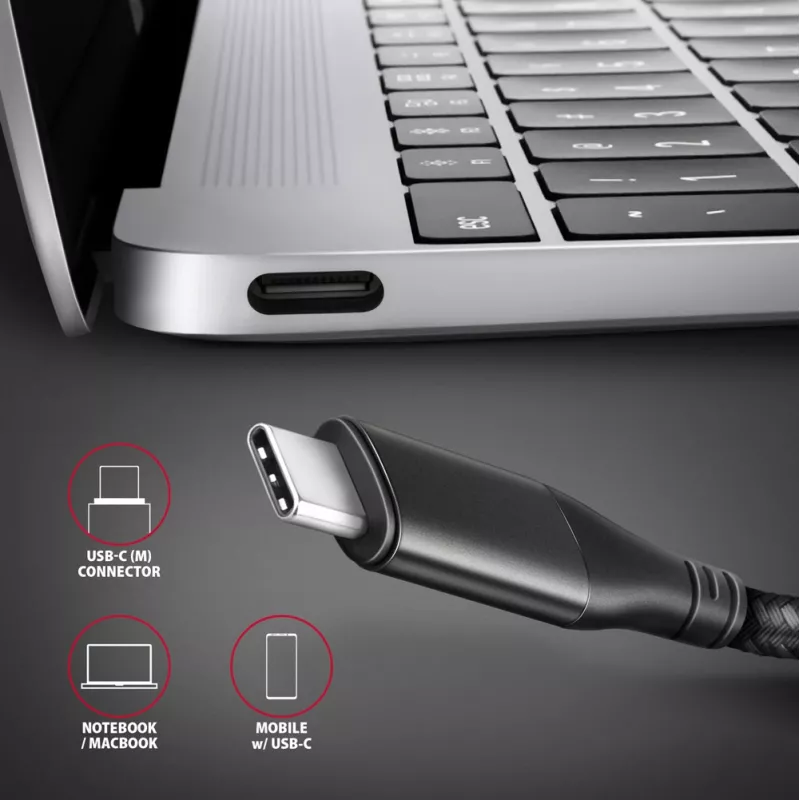 Adapter Axagon RVC-HI2M USB-C -> HDMI 2.0a 4K/60Hz HDR10