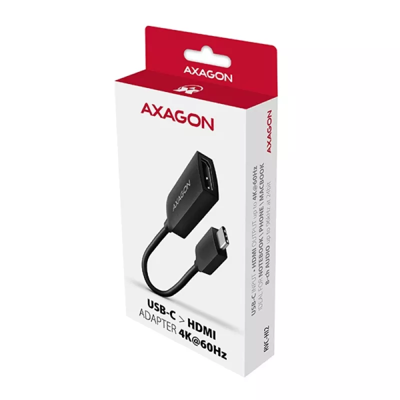 Adapter Axagon RVC-HI2M USB-C -> HDMI 2.0a 4K/60Hz HDR10