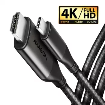 Axagon RVC-HI2MC USB-C -> HDMI 2.0a kabel 1,8 m, 4K/60Hz HDR10