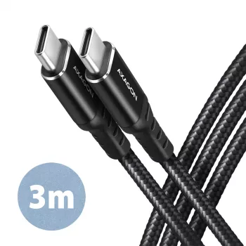 Kabel USB Axagon BUCM-CM30AB USB 2.0 3 m USB C Czarny