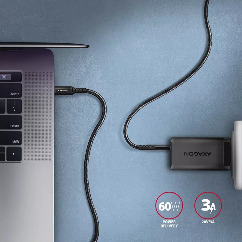 Kabel USB Axagon BUCM-CM30AB USB 2.0 3 m USB C Czarny