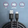 Axagon BUMM-AM15AB Kabel USB USB 2.0 1.5 m Micro-USB B USB A Czarny