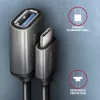 Axagon RUCM-AFAC przejściówka kablowa USB-C (M) -> USB-A (F), 20cm, USB 3.2 Gen 1, 3A, ALU