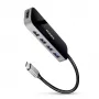 Axagon HMC-6H4A Hub USB 3.2 Gen 1, 4x USB-A, HDMI 4k/30Hz, PD 100W, kabel USB-C 20 cm