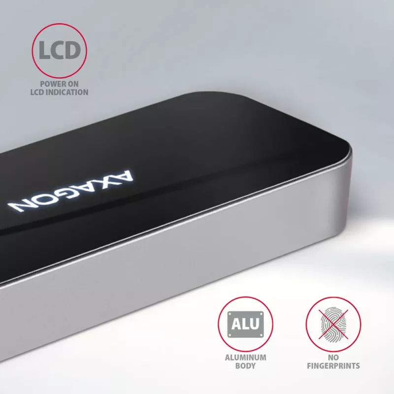 Axagon HMC-6H4A Hub USB 3.2 Gen 1, 4x USB-A, HDMI 4k/30Hz, PD 100W, kabel USB-C 20 cm