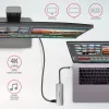 Axagon HMC-HCR3A 3x USB-A+ HDMI+ SD/microSD USB-C 3.2 Gen 1 hub 20cm Przewodowy USB 3.2 Gen 1 (3.1 Gen 1) Type-C Szary