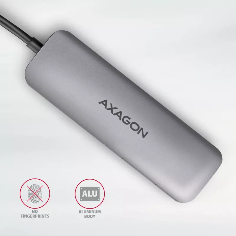 Axagon HMC-HCR3A 3x USB-A+ HDMI+ SD/microSD USB-C 3.2 Gen 1 hub 20cm Przewodowy USB 3.2 Gen 1 (3.1 Gen 1) Type-C Szary