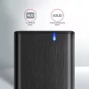 Axagon EEM2-SB2 Zewnętrzna metalowa obudowa USB-C 3.2 Gen 2 na dyski M.2 NVMe i SATA SSD. Bezśrubowa