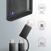 Axagon EEM2-SB2 Zewnętrzna metalowa obudowa USB-C 3.2 Gen 2 na dyski M.2 NVMe i SATA SSD. Bezśrubowa