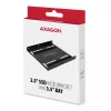 Ramka montażowa Axagon RHD-125B na 1 dysk 2,5 cala w zatoce 3,5 cala – czarny metal
