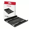 Ramka montażowa Axagon RHD-125B na 1 dysk 2,5 cala w zatoce 3,5 cala – czarny metal