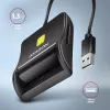 Axagon CRE-SM3SD USB Czytnik kart inteligentnych & SD/microSD/SIM Płaski czytnik kart inteligentnych Wewnętrzny USB 2.0 Czarny