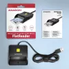 Axagon CRE-SM3SD USB Czytnik kart inteligentnych & SD/microSD/SIM Płaski czytnik kart inteligentnych Wewnętrzny USB 2.0 Czarny