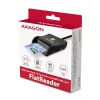 Axagon CRE-SM3SD USB Czytnik kart inteligentnych & SD/microSD/SIM Płaski czytnik kart inteligentnych Wewnętrzny USB 2.0 Czarny