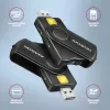 Axagon CRE-SMP2A USB Smart card & SD/microSD/SIM PocketReader czytnik kart inteligentnych Wewnętrzny USB Type-A/USB Type-C Czarny