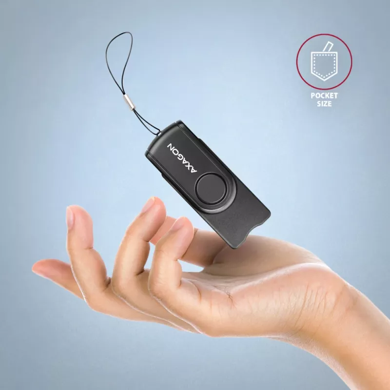 Axagon CRE-SMP2A USB Smart card & SD/microSD/SIM PocketReader czytnik kart inteligentnych Wewnętrzny USB Type-A/USB Type-C Czarny
