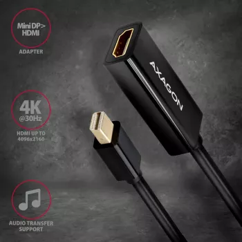 Axagon RVDM-HI14N adapter Mini DisplayPort -> HDMI 1.4 4K/30Hz