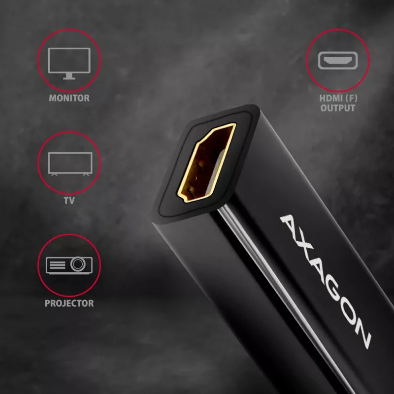 Axagon RVDM-HI14N adapter Mini DisplayPort -> HDMI 1.4 4K/30Hz