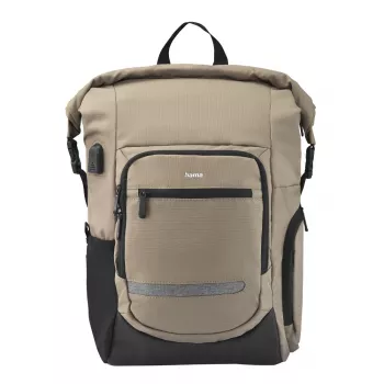 Hama Terra 39,6 cm (15,6 cala) Plecak Beżowy, Czarny