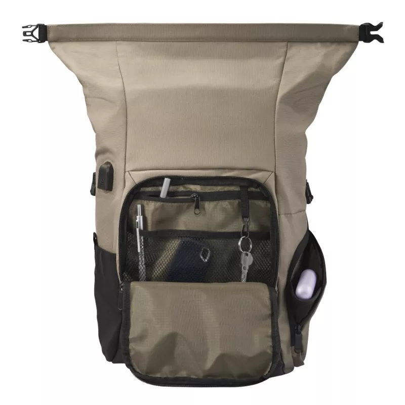 Hama Terra 39,6 cm (15,6 cala) Plecak Beżowy, Czarny