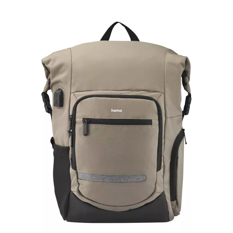 Hama Terra 39,6 cm (15,6 cala) Plecak Beżowy, Czarny