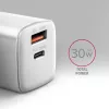 Ładowarka Axagon ACU-PQ30W QC3.0 30W USB-C Biała