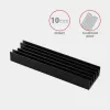 Axagon CLR-M2L10 Pasywny radiator aluminiowy do wszystkich dysków SSD M.2, rozmiar 2280, wysokość 10 mm.