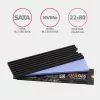 Axagon CLR-M2L3 pasywny radiator aluminiowy do wszystkich dysków M.2, rozmiar 2280, wysokość 3 mm