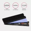 Axagon CLR-M2L6 Passywny radiator aluminiowy do wszystkich dysków M.2 SSD, rozmiar 2280, wysokość 6 mm