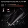 Axagon CLR-M2XL Pasywny aluminiowy radiator dla jednostronnych i dwustronnych dysków M.2 SSD, rozmiar 2280, wysokość 36 mm