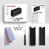 Axagon CLR-M2XL Pasywny aluminiowy radiator dla jednostronnych i dwustronnych dysków M.2 SSD, rozmiar 2280, wysokość 36 mm