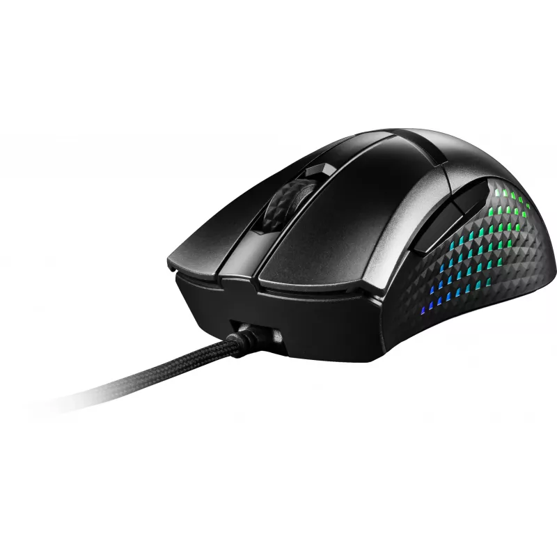 Mysz gamingowa MSI CLUTCH GM51 LIGHTWEIGHT WIRELESS, praworęczna, RF + Bluetooth + USB Type-C, optyczna, 26000 DPI