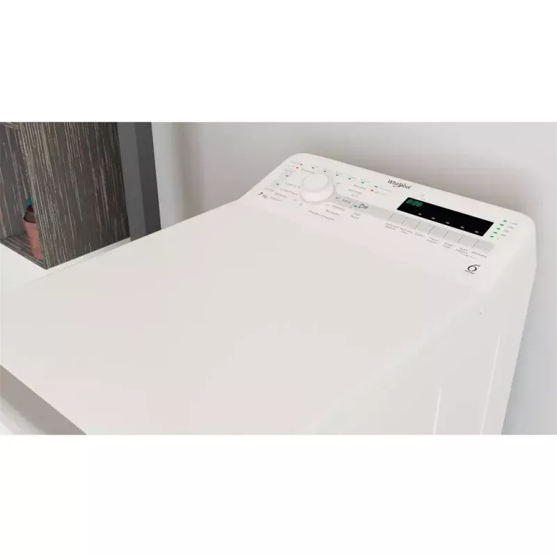 Pralka ładowana od góry Whirlpool NTDLR 7220SS PL/N, 7 kg, 1151 obr./min, biała