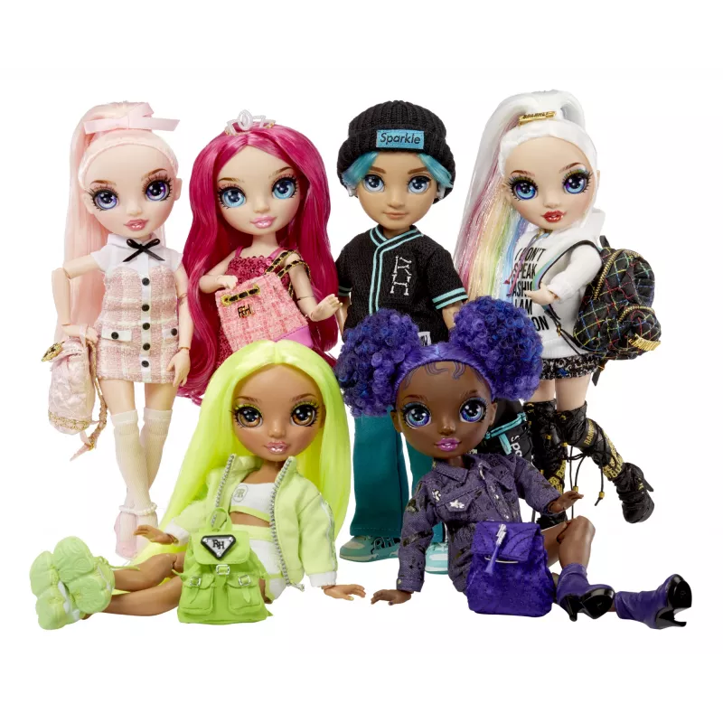 Rainbow High Junior High lalka Series 2- Krystal, lalka modowa, damska, 6 lat, chłopiec/dziewczynka, 230 mm, wielokolorowy