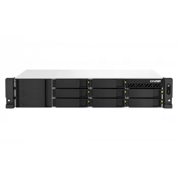 QNAP TS-864EU-8G Serwer NAS/magazynowania Rack (2U) Intel® Celeron® 8 GB DDR4 0 TB QNAP Turbo System Czarny