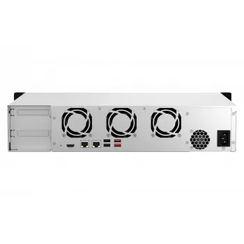 QNAP TS-864EU-8G Serwer NAS/magazynowania Rack (2U) Intel® Celeron® 8 GB DDR4 0 TB QNAP Turbo System Czarny