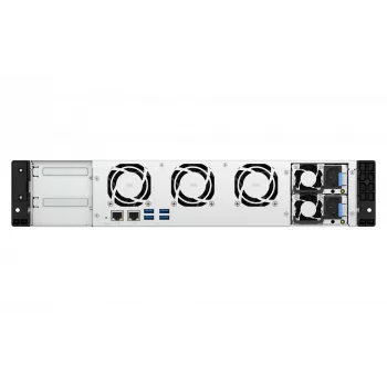 QNAP TS-855EU-RP NAS Rack (2U) Intel Atom® C5125 8 GB DDR4 0 TB QuTS hero Czarny
