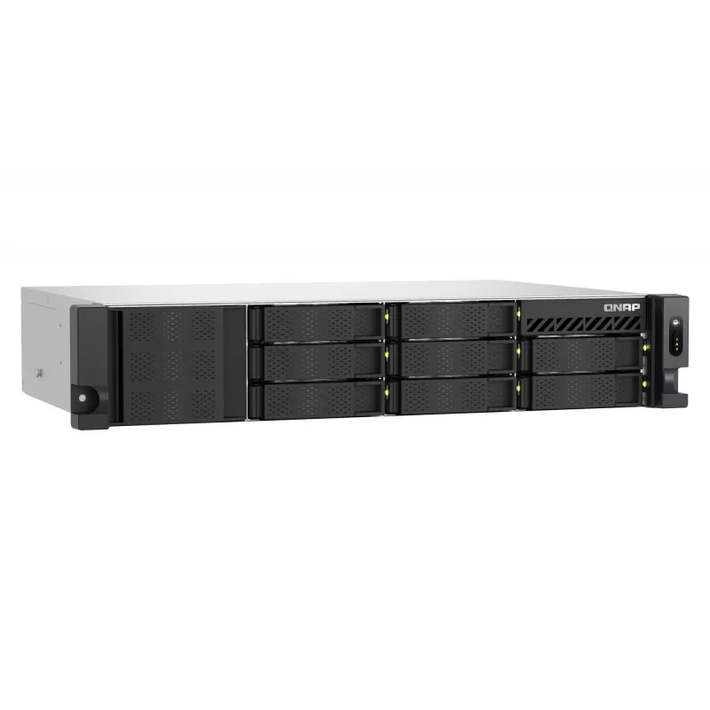 QNAP TS-855EU-RP NAS Rack (2U) Intel Atom® C5125 8 GB DDR4 0 TB QuTS hero Czarny