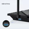 Router TP-Link Archer AX5400 Multi-Gigabit WiFi 6, Wi-Fi 6 (802.11ax), Dwuzakresowy (2,4 GHz / 5 GHz), Ethernet LAN, Czarny, Router biurkowy/słupkowy
