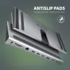 Stacja dokująca Axagon HMC-4KX3 USB-C 5Gbps hub, 3x USB-A, 2x HDMI, DP, RJ-45, SD/microSD, audio, PD 100W, kabel 40cm